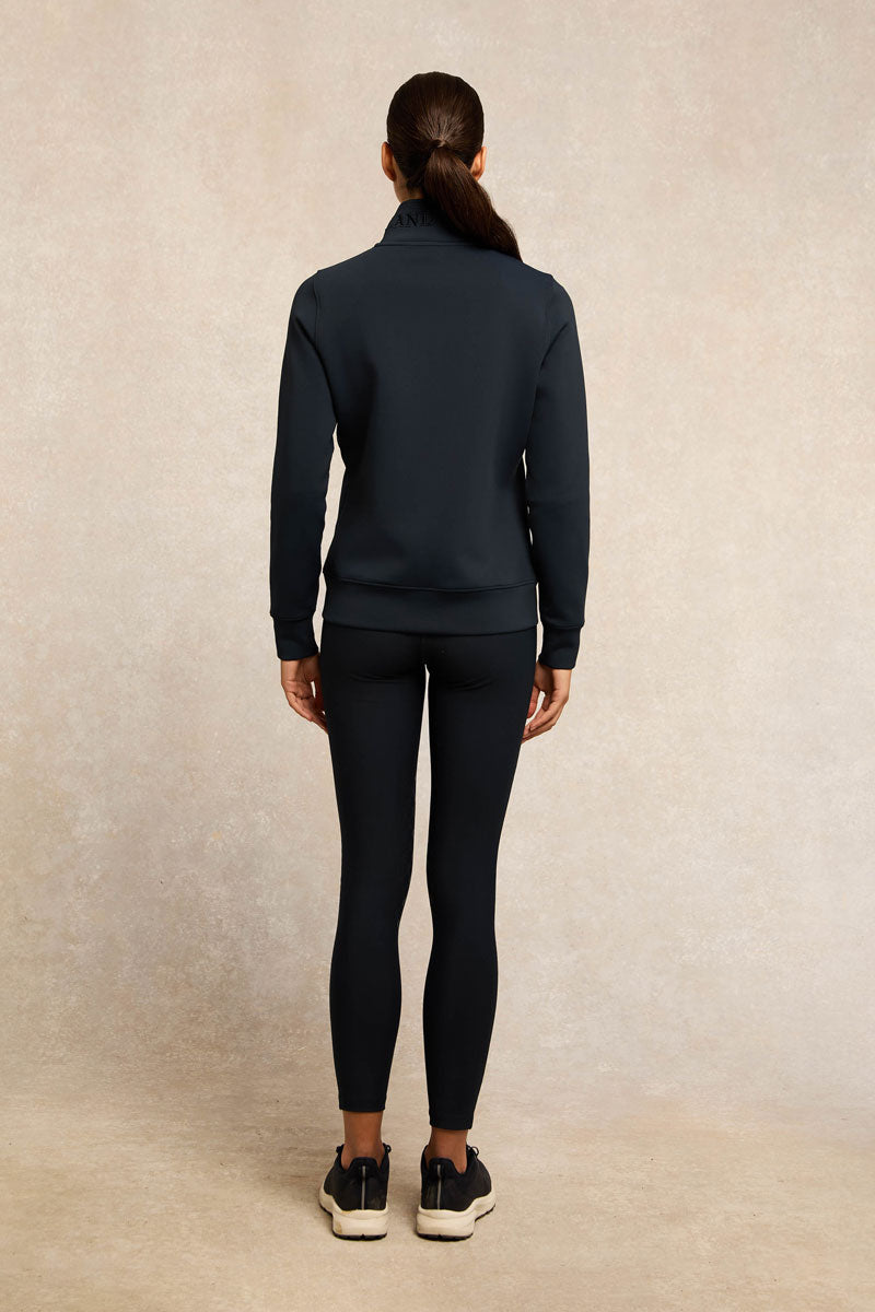 Holland Cooper Training Zip Through Sweat Ink Navy