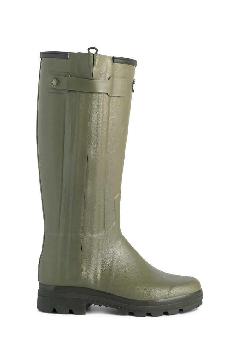 Le Chameau Men's Chasseur Leather Lined Boot Vert Vierzon