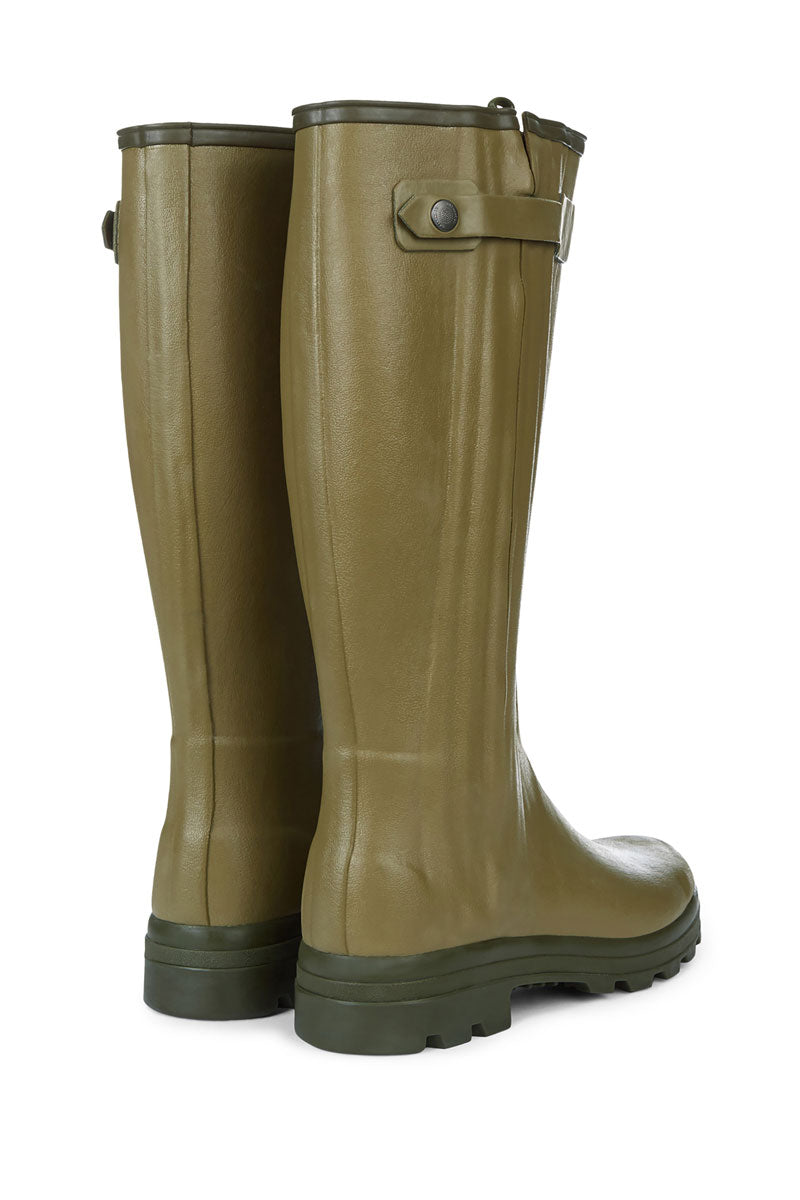 Le Chameau Men's Chasseur Leather Lined Boot Vert Vierzon