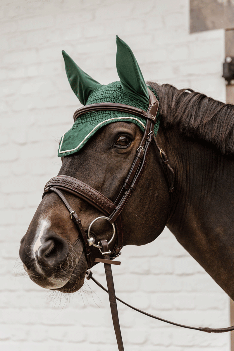Kentucky Horsewear Fly Veil Wellington Velvet Emerald