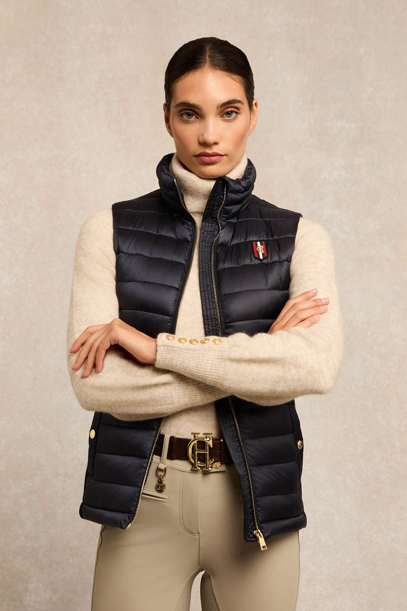 Holland Cooper Team Lightweight Gilet Ink Navy