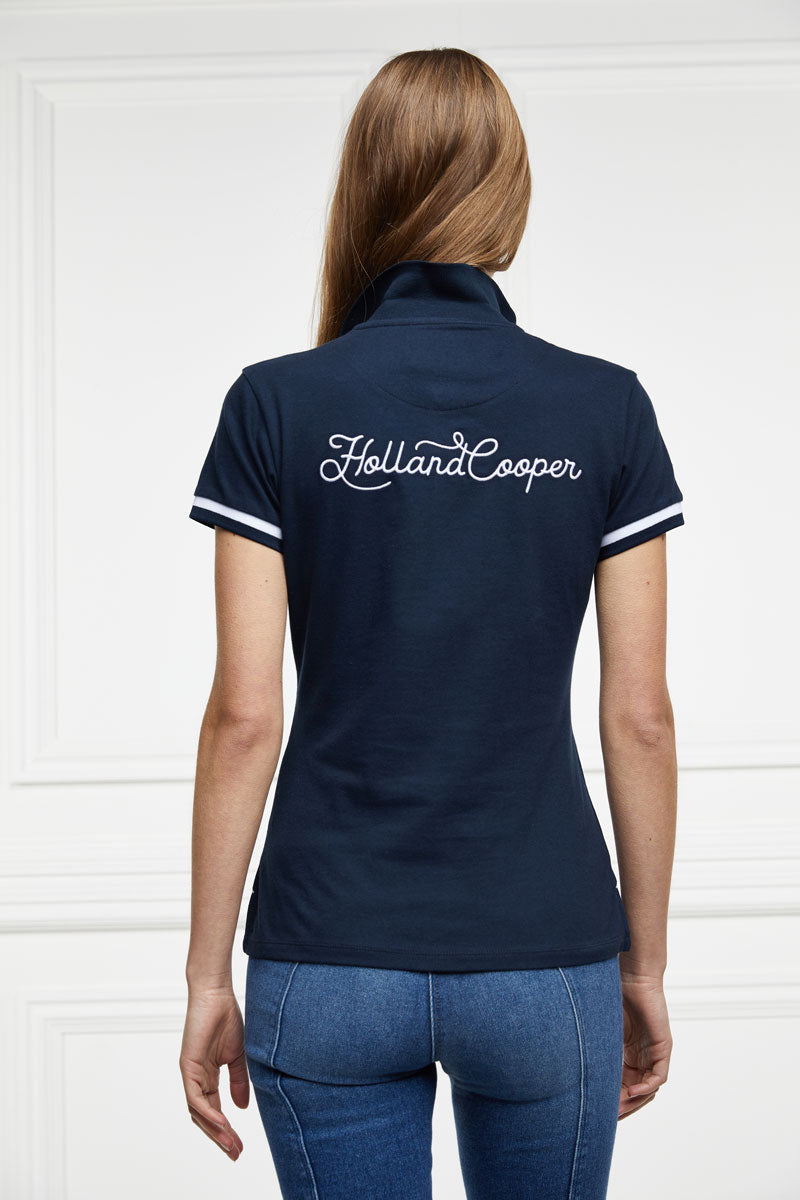 Holland Cooper Classic Polo Shirt Ink Navy