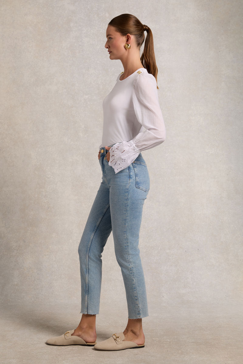 Holland Cooper High Rise Slim Jean Vintage Indigo