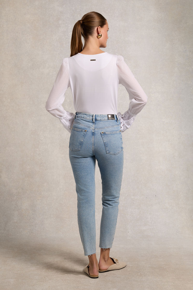 Holland Cooper High Rise Slim Jean Vintage Indigo