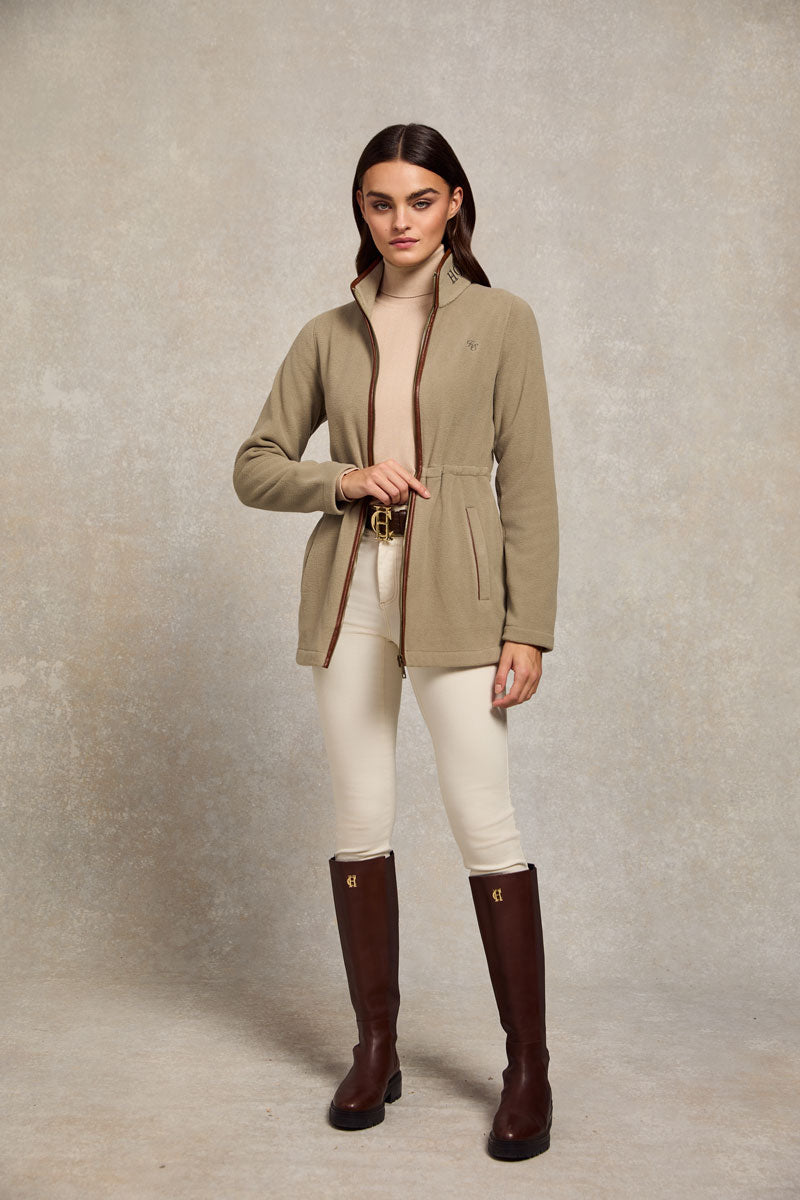 Holland Cooper Country Longline Fleece Sage