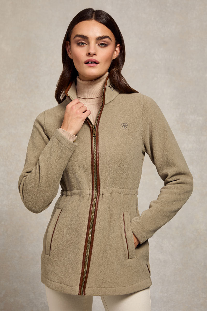 Holland Cooper Country Longline Fleece Sage