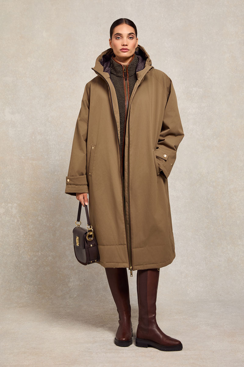 Holland Cooper One-Size Lightweight Waterproof Coat Mink