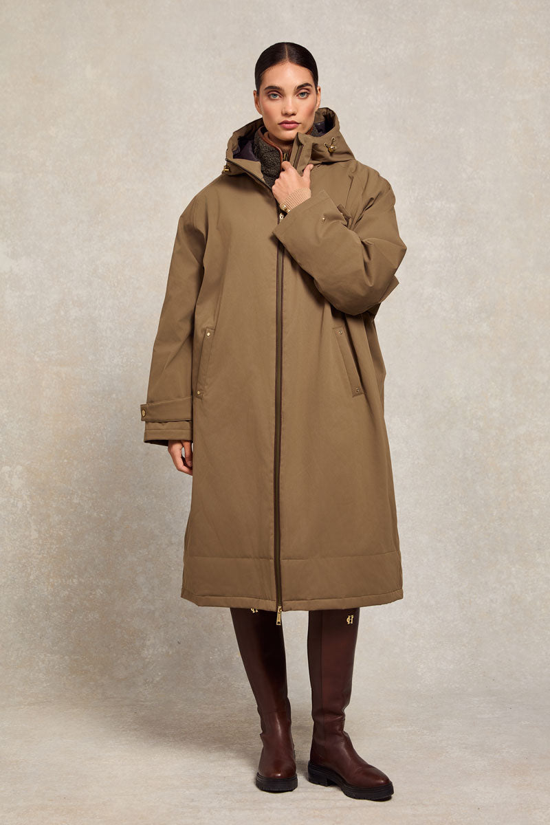 Holland Cooper One-Size Lightweight Waterproof Coat Mink