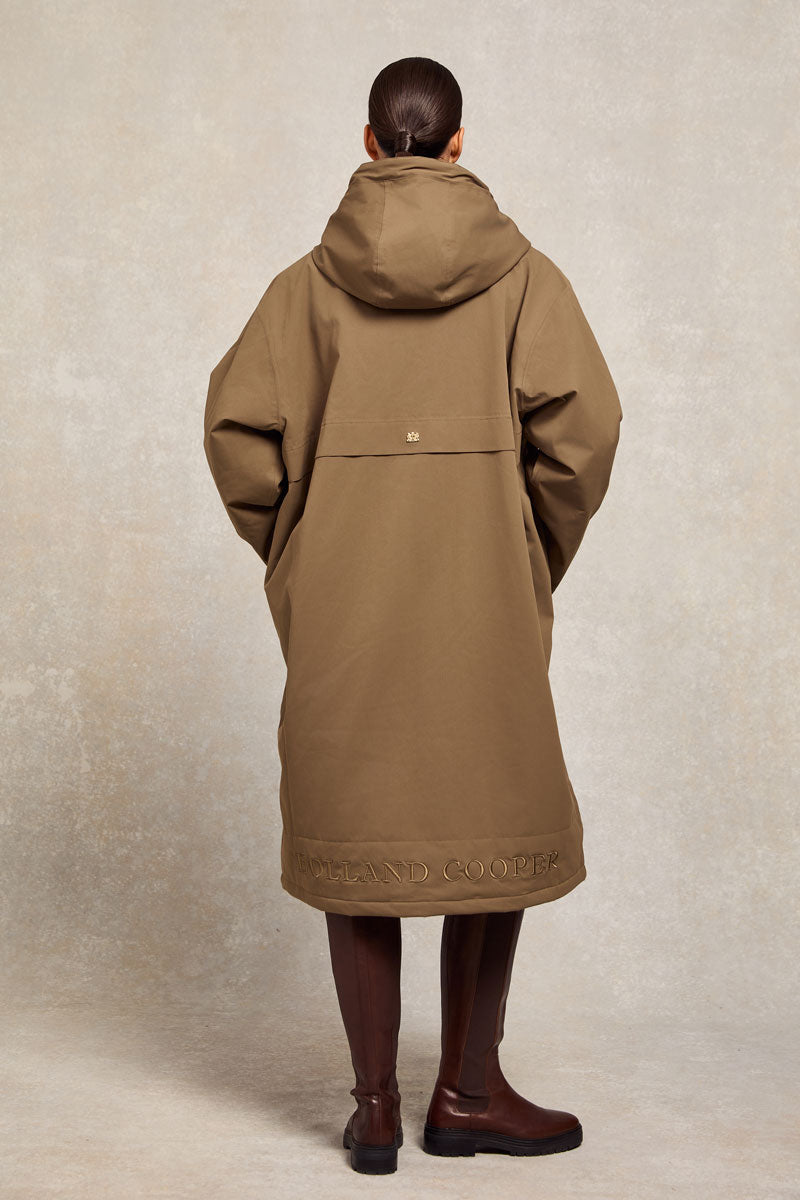Holland Cooper One-Size Lightweight Waterproof Coat Mink