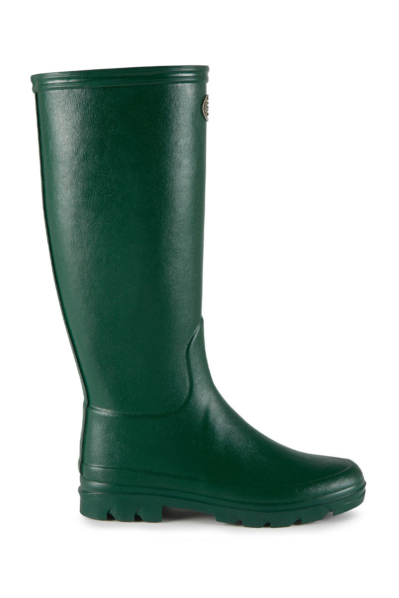 Le Chameau Iris Jersey Lined Boot Vert Fonce
