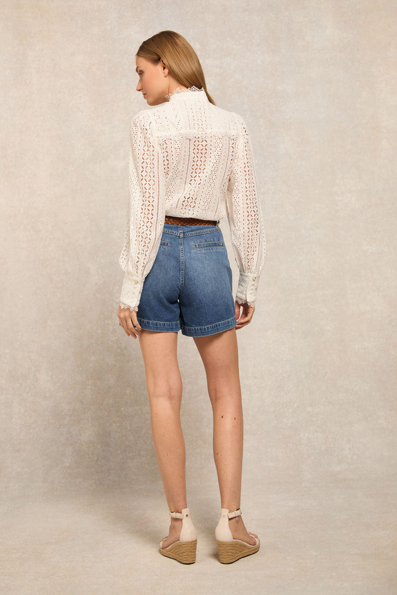 Holland Cooper Utility Denim Shorts