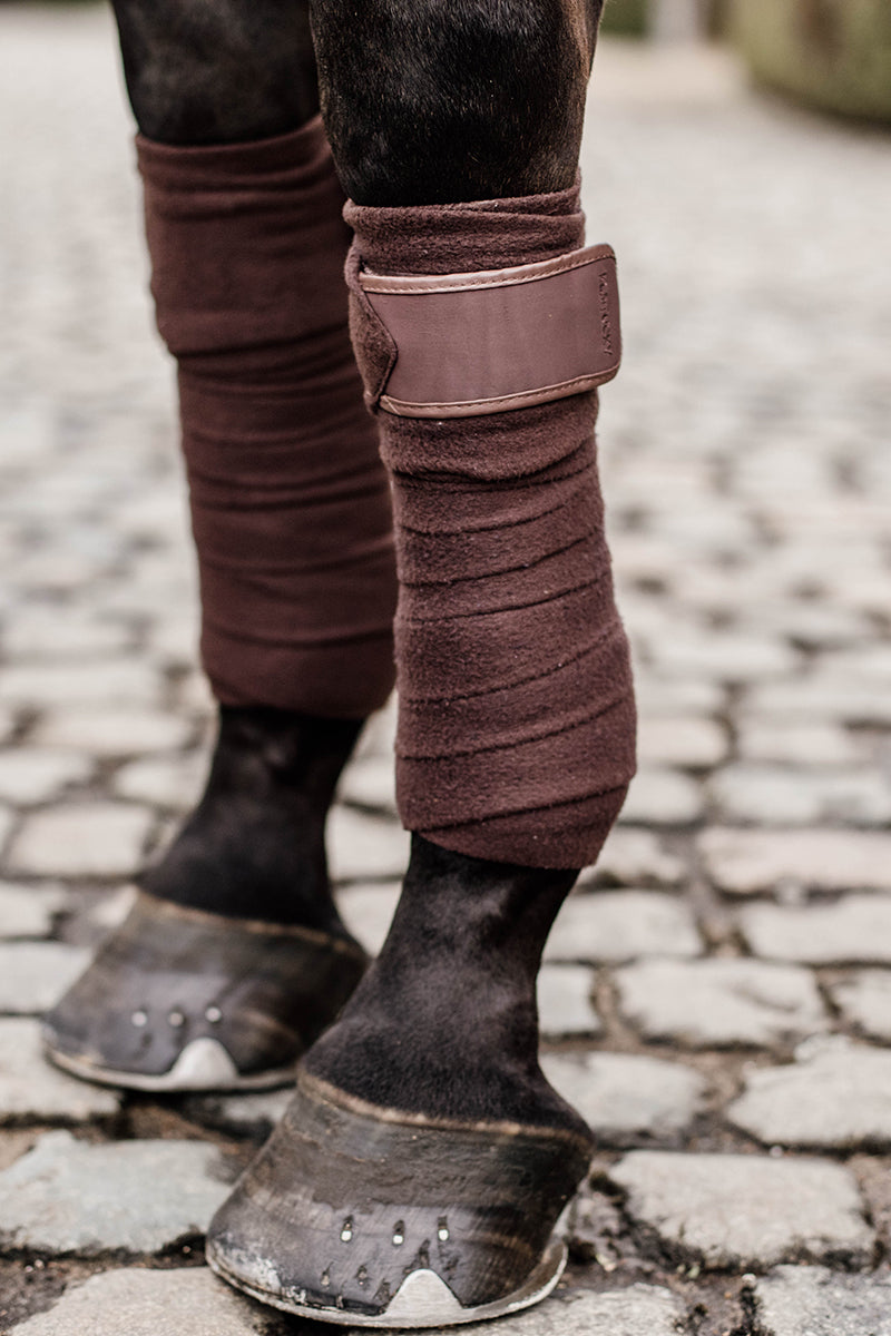Kentucky Horsewear Polar Fleece Bandages Brown