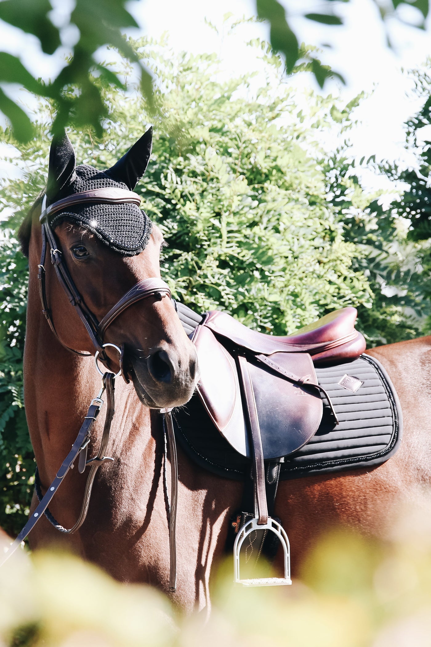 Kentucky Horsewear Pearl Dressage Saddle Pad Grey