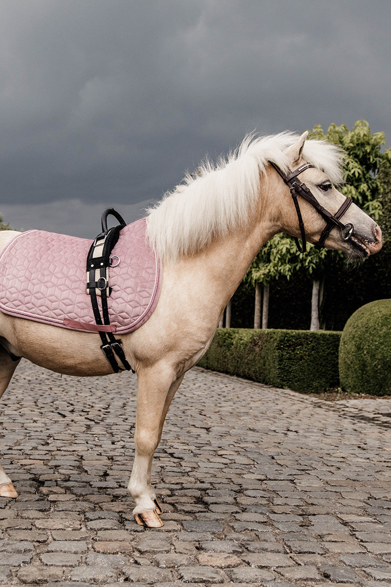 Kentucky Horsewear Velvet Jumping Saddle Pad Pony Old Rose