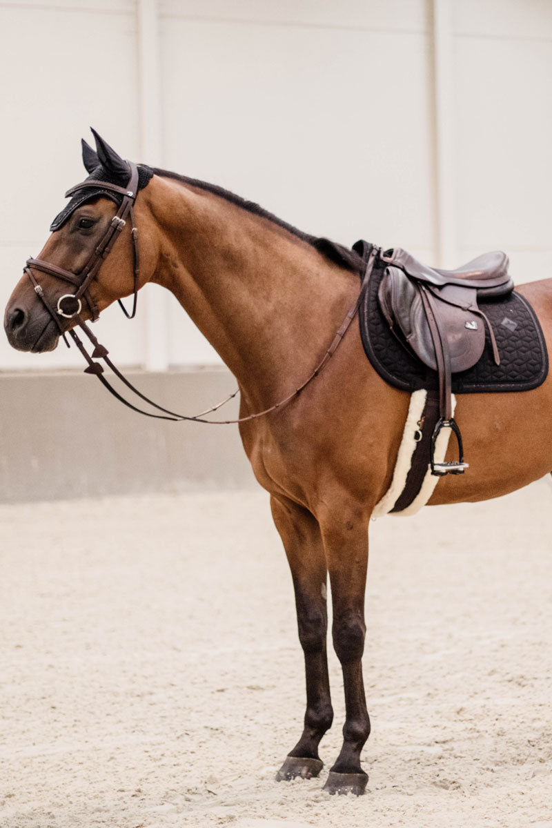 Kentucky Horsewear Glitter Rope Dressage Saddle Pad Black