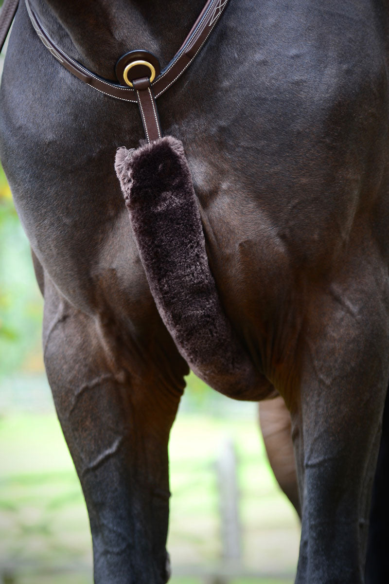 Kentucky Sheepskin Breastplate Cover Brown
