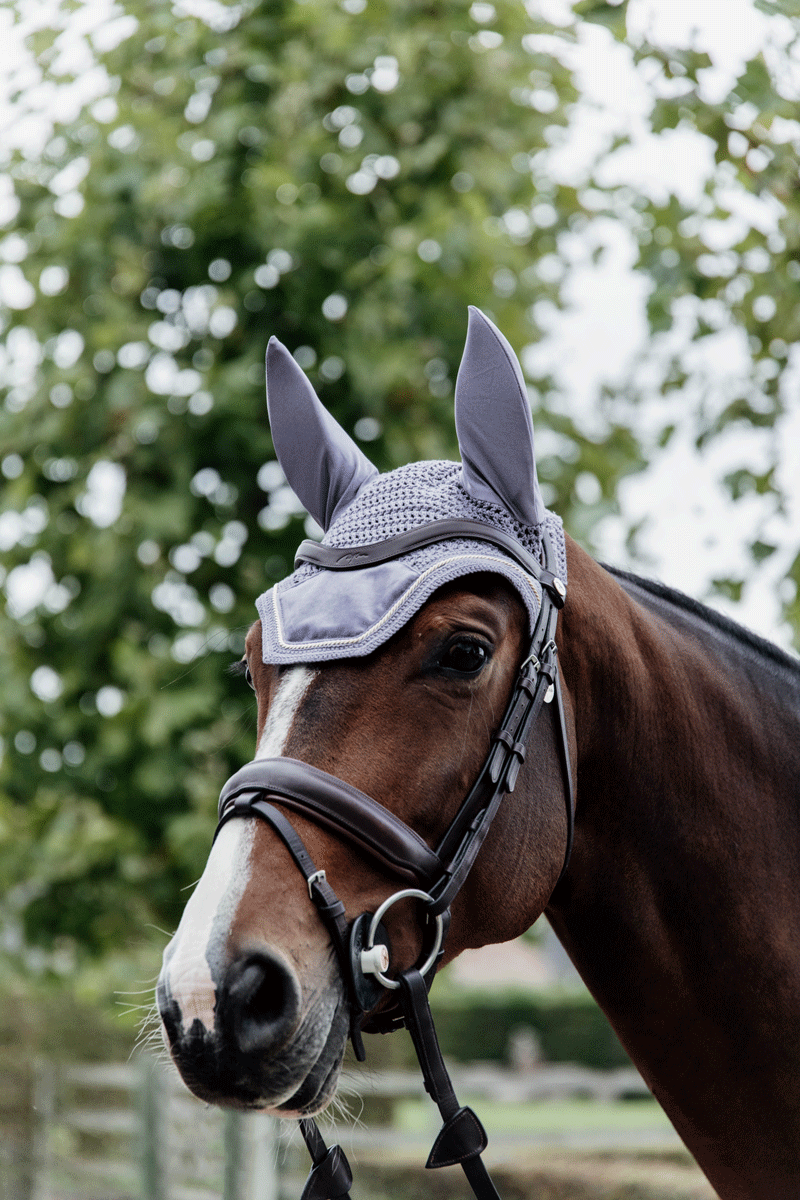 Kentucky Horsewear Fly Veil Wellington Velvet Purple