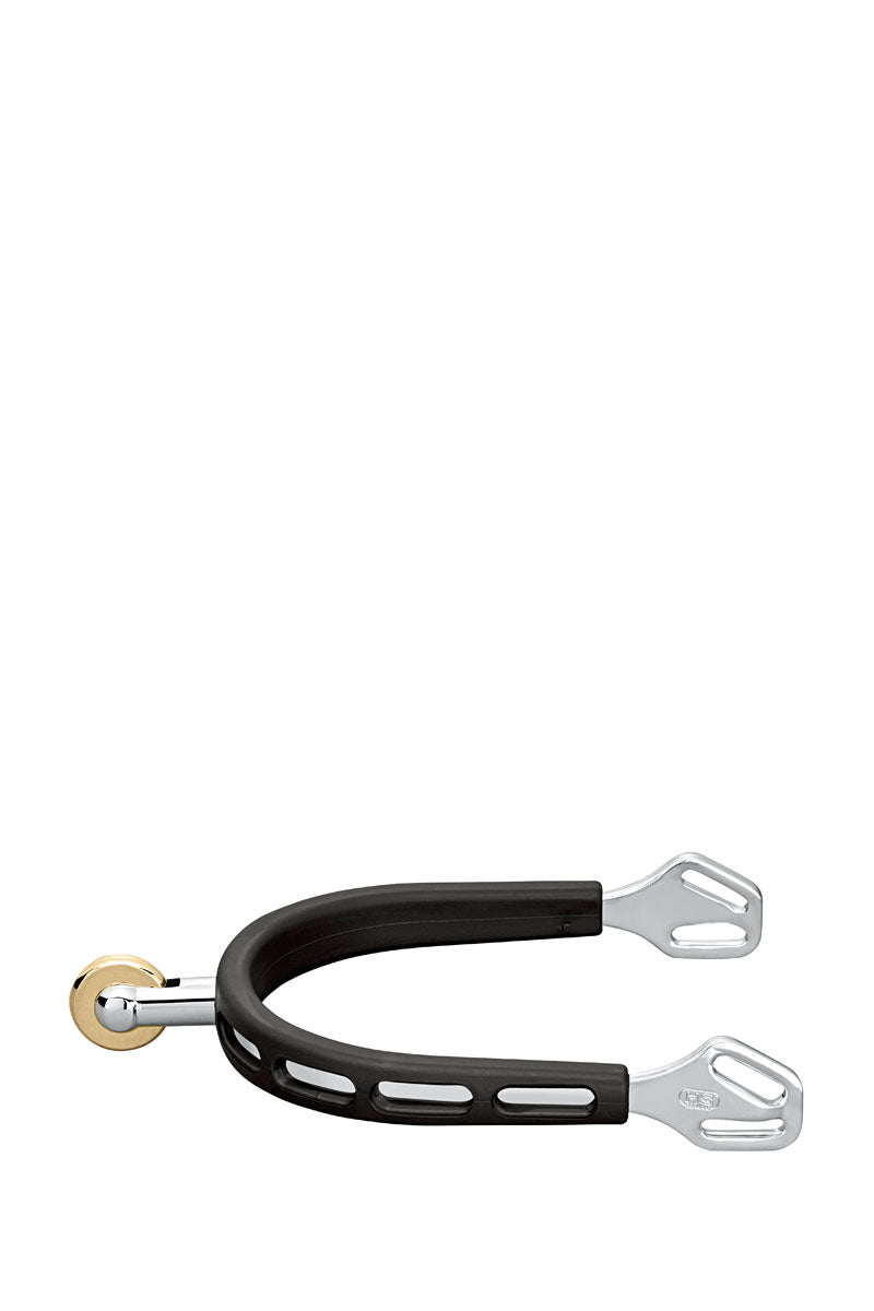 Sprenger Ultra Fit Extra Grip Rubber Covered Spurs with Vertical Comfort Roller