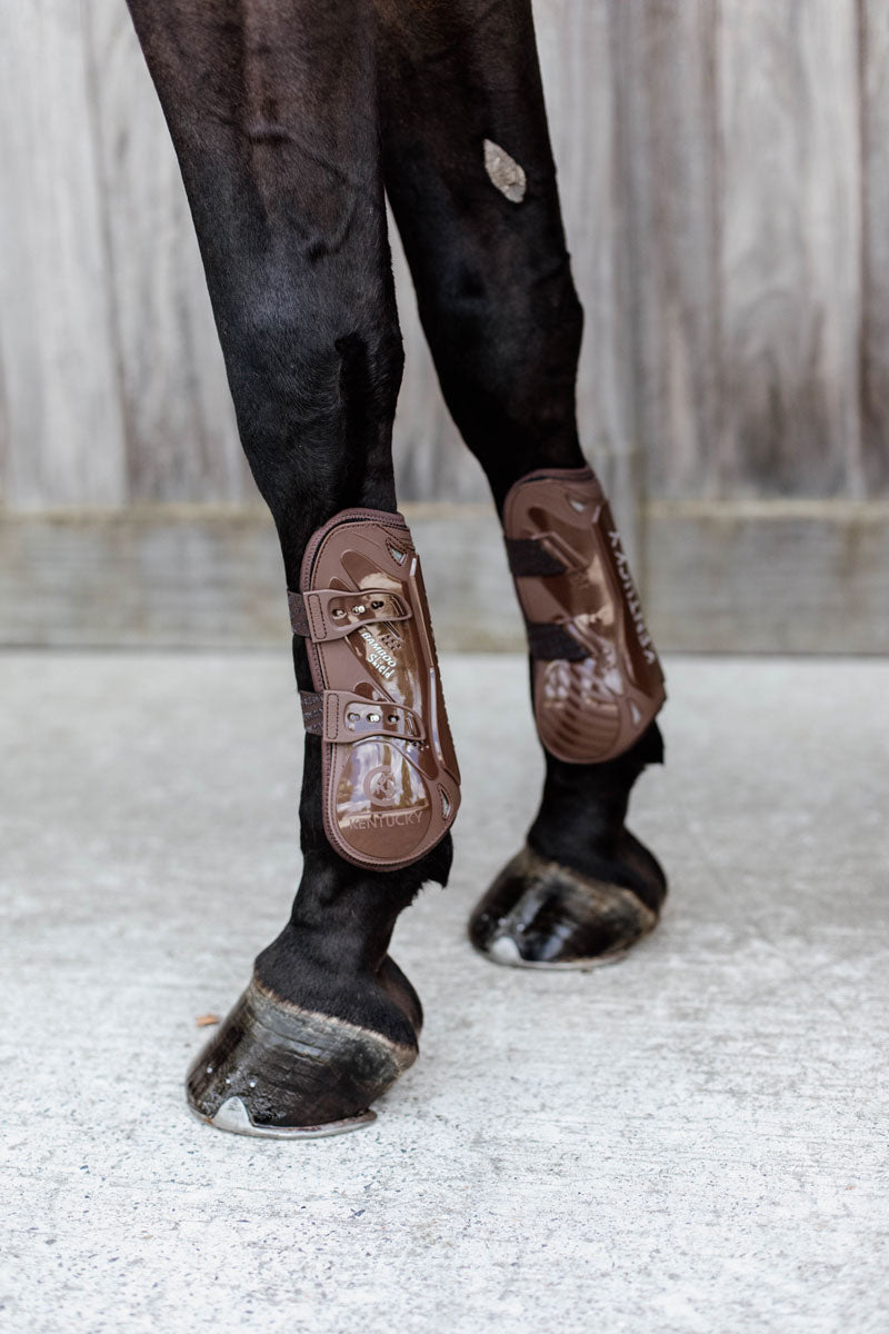 Kentucky Horsewear Bamboo Shield Elastic Tendon Boots Brown
