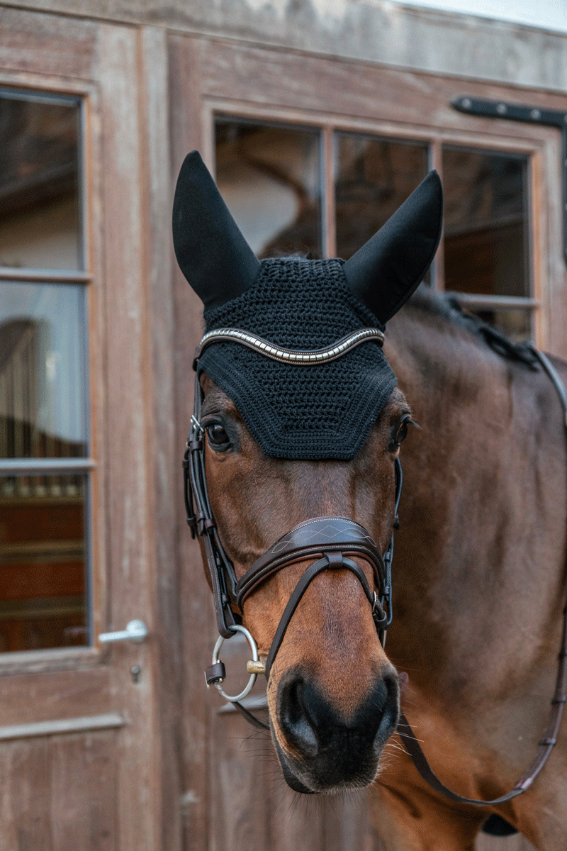 Kentucky Horsewear Fly Veil Wellington Soundless Black