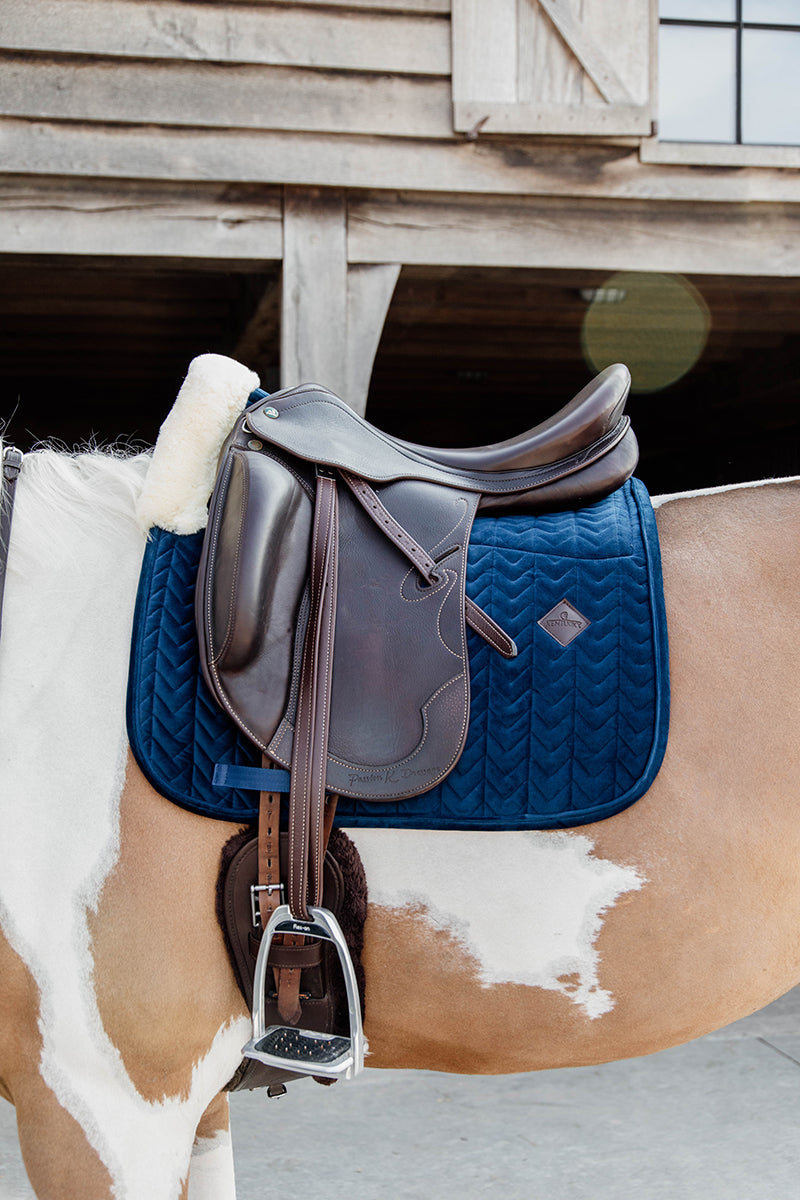 Kentucky Horsewear Skin Friendly Velvet Dressage Saddle Pad