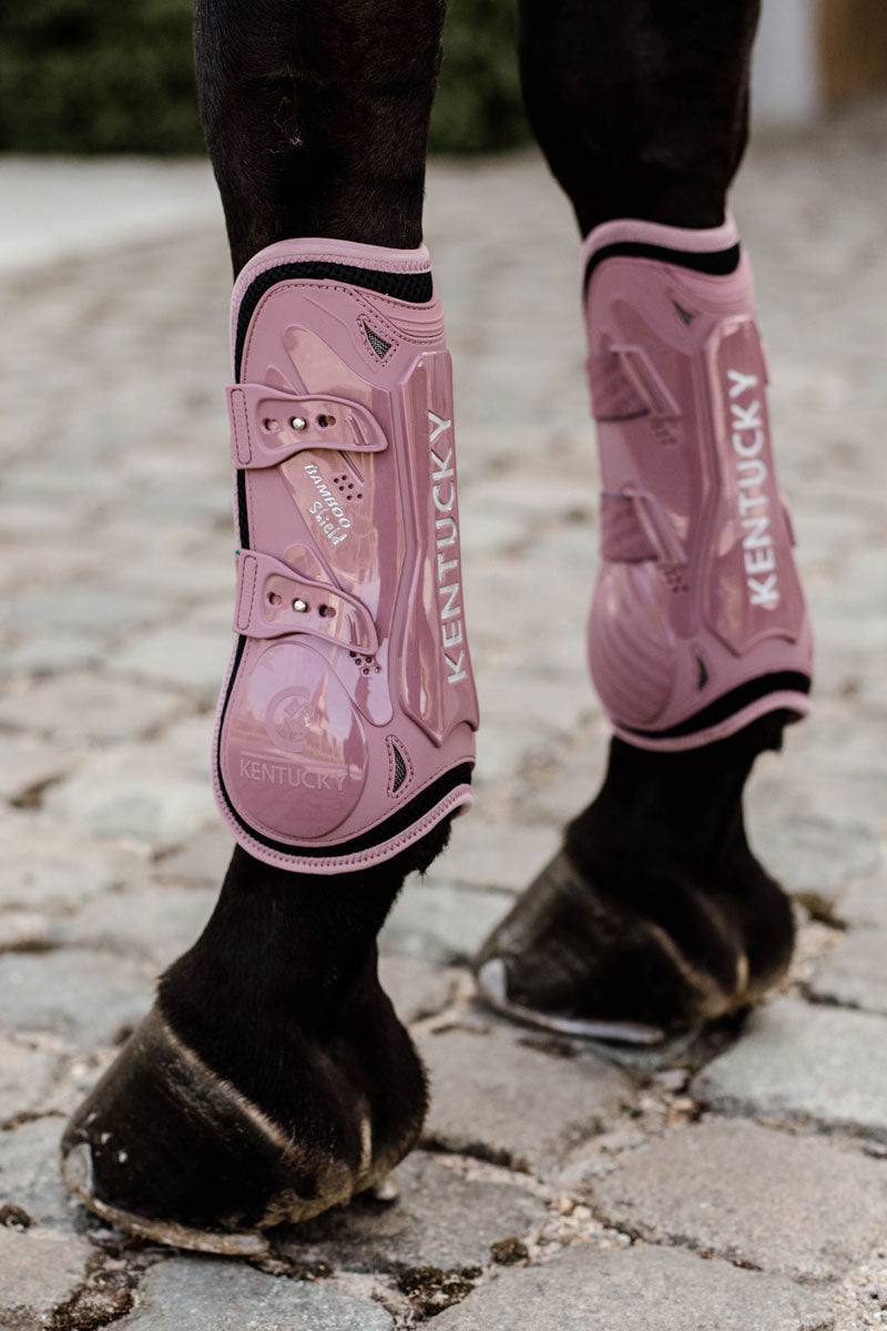 Kentucky Horsewear Bamboo Shield Elastic Tendon Boots Soft Rose