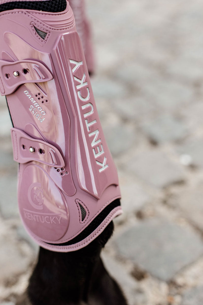 Kentucky Horsewear Bamboo Shield Elastic Tendon Boots Soft Rose