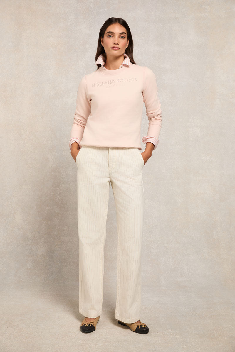 Holland Cooper Sporting Heritage Crew Pale Pink