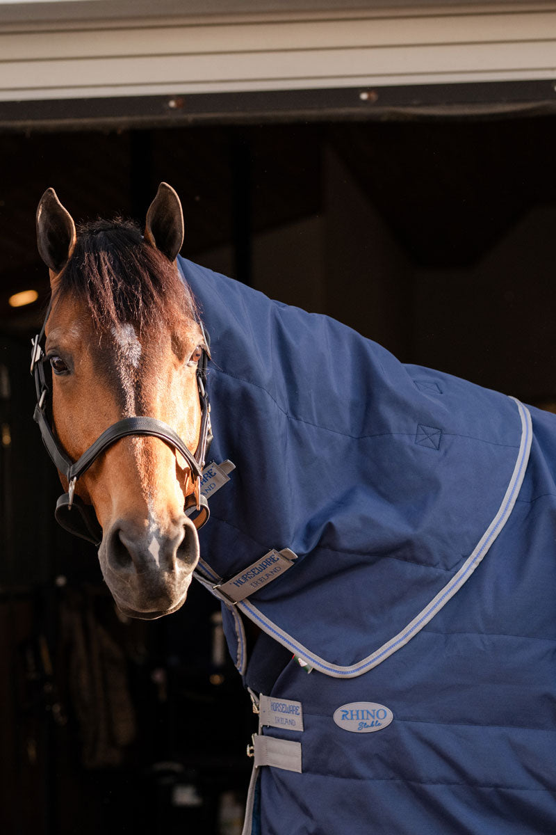 Rhino Stable Hood 100g Navy/Titanium Grey & Classic Blue