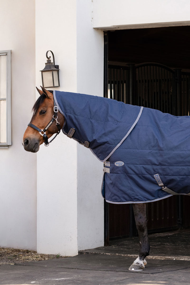 Rhino Stable Hood Navy/Titanium Grey & Classic Blue