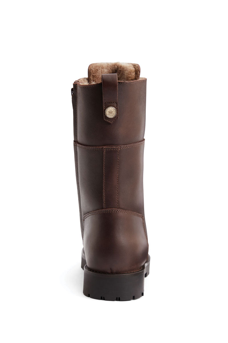 Fairfax & Favor Anglesey Combat Boot Mahogany Leather