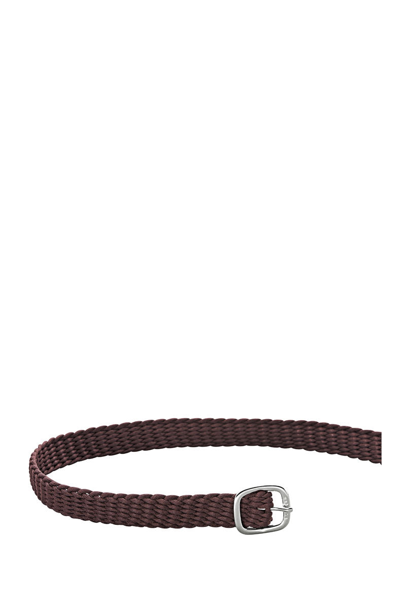 Sprenger Braided Spur Straps (Silver Buckle) Brown