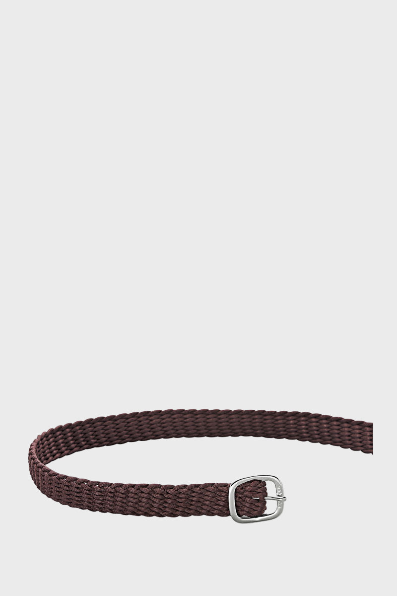 Sprenger Braided Spur Straps (Silver Buckle) Brown