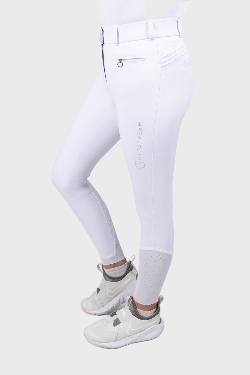 Coldstream Next Generation Eckford Crystal Breeches- White