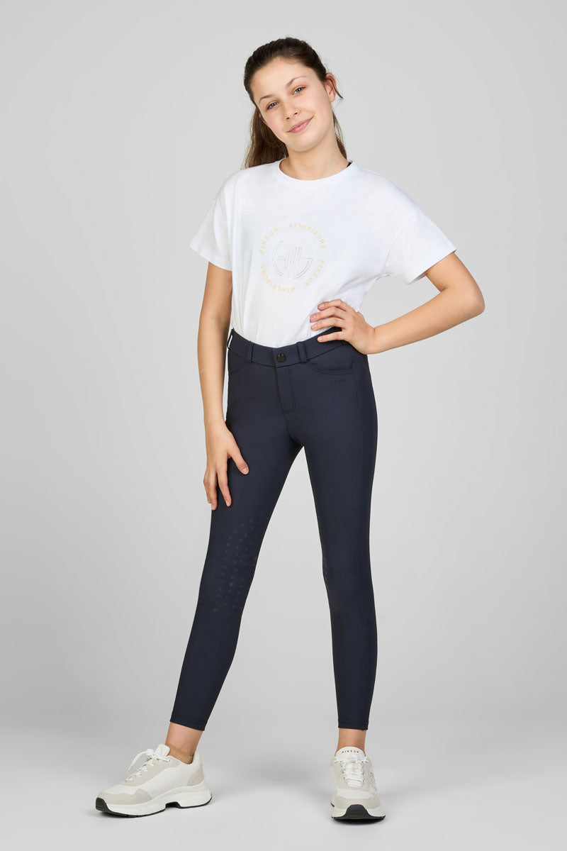 Pikeur Junior Brooklyn SD Knee Grip Breeches Night Blue