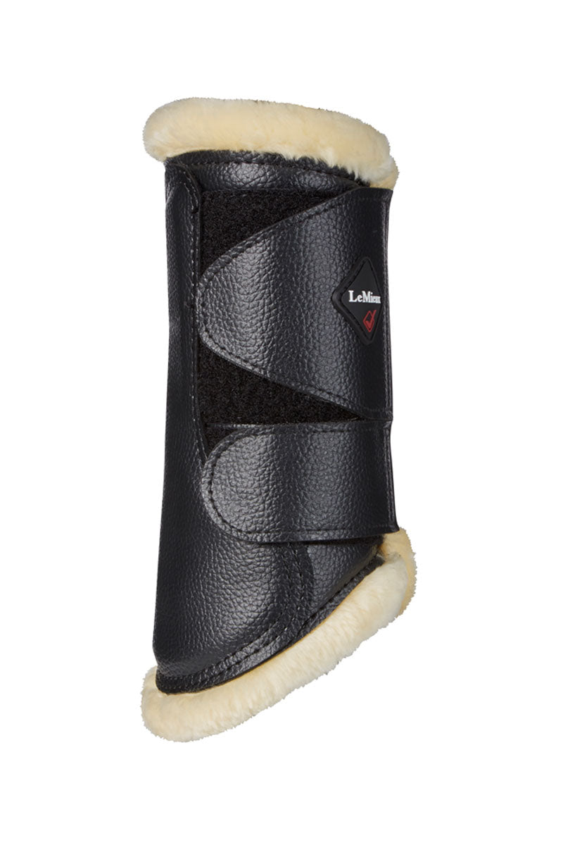 Le Mieux Fleece Lined Brushing Boots Black/Natural