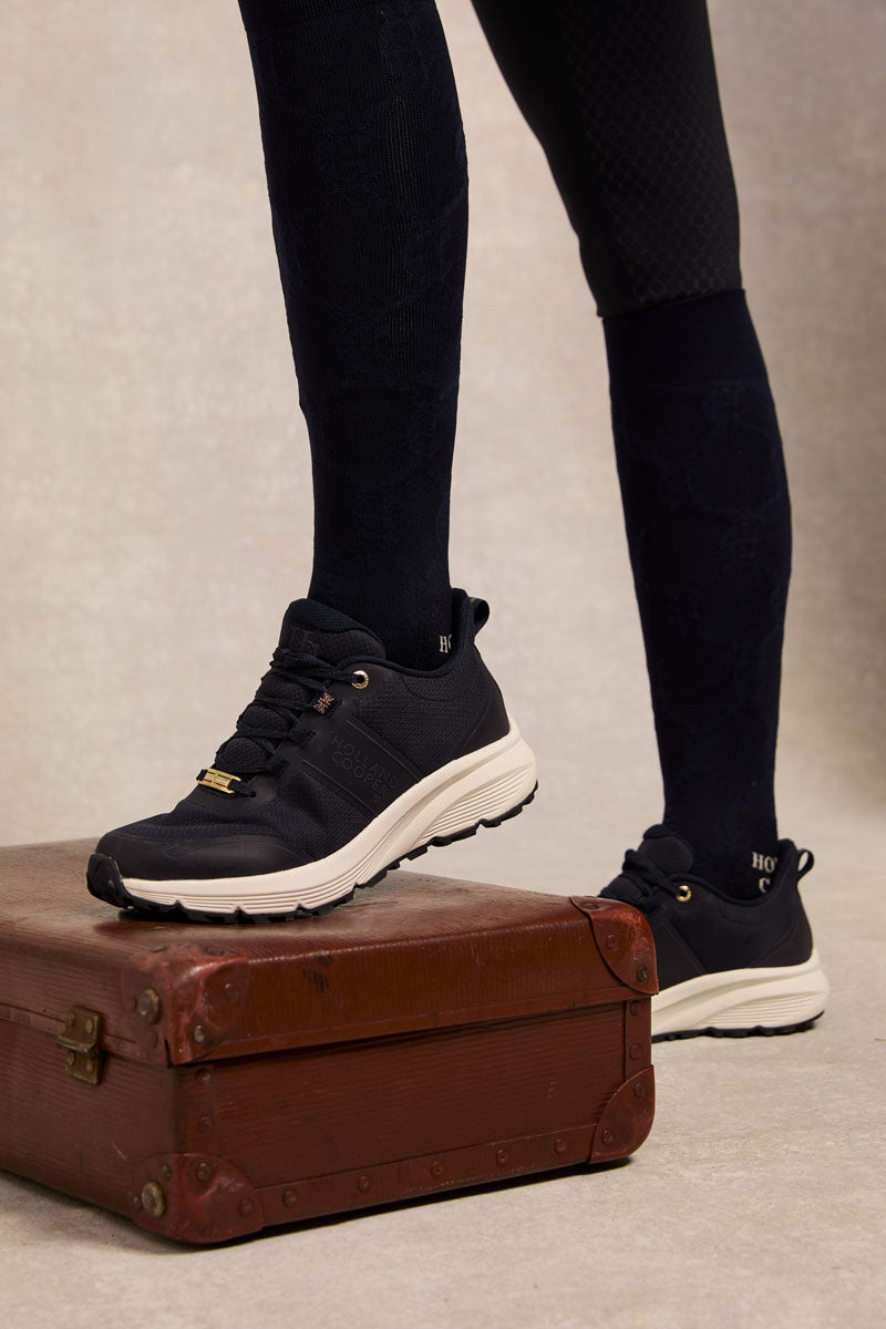 Holland Cooper Burghley Waterproof Trainer Ink Navy
