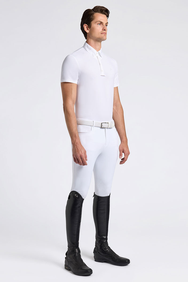 Cavalleria Toscana Men's Jersey 3D Logo Show Shirt White