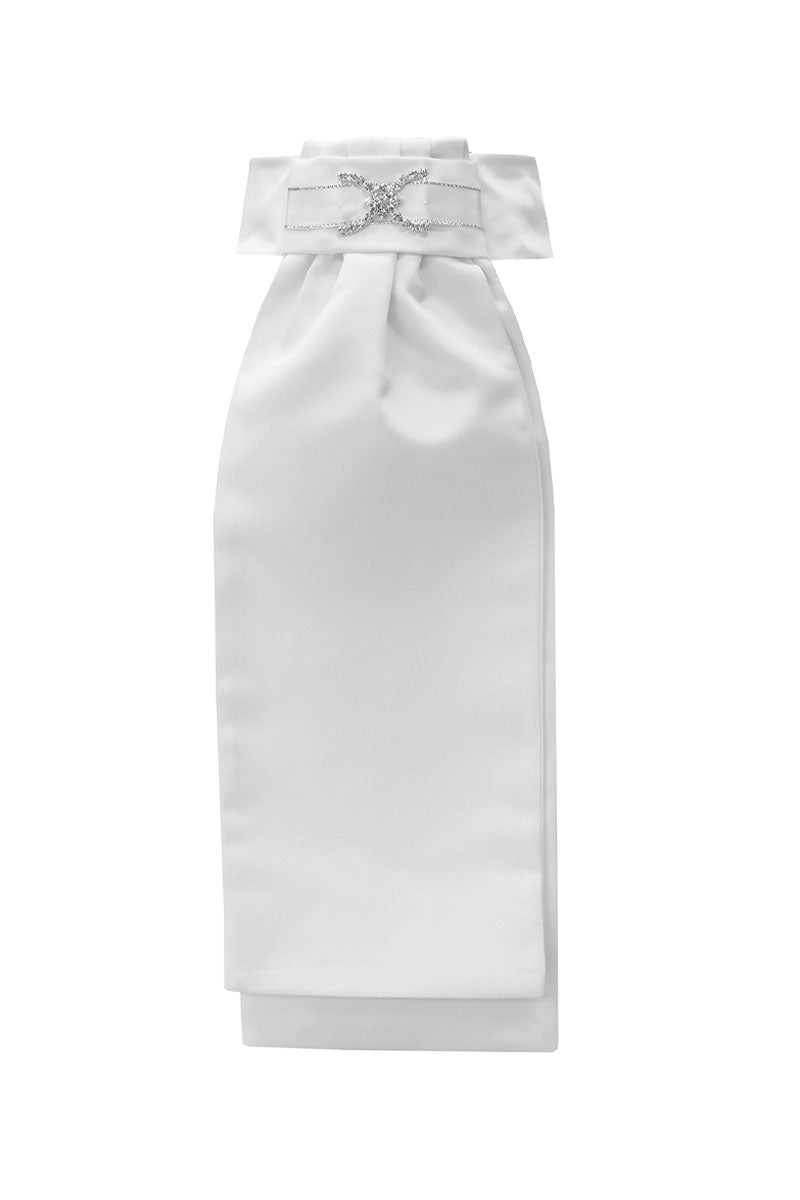 Equetech Amelia Deluxe Ready-Tied Stock White