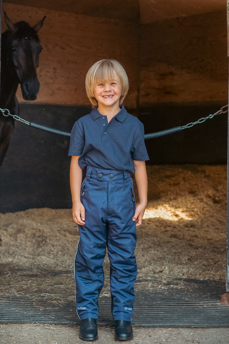 Just Chaps Child Dri-Rider Waterproof Riding Trousers Blue