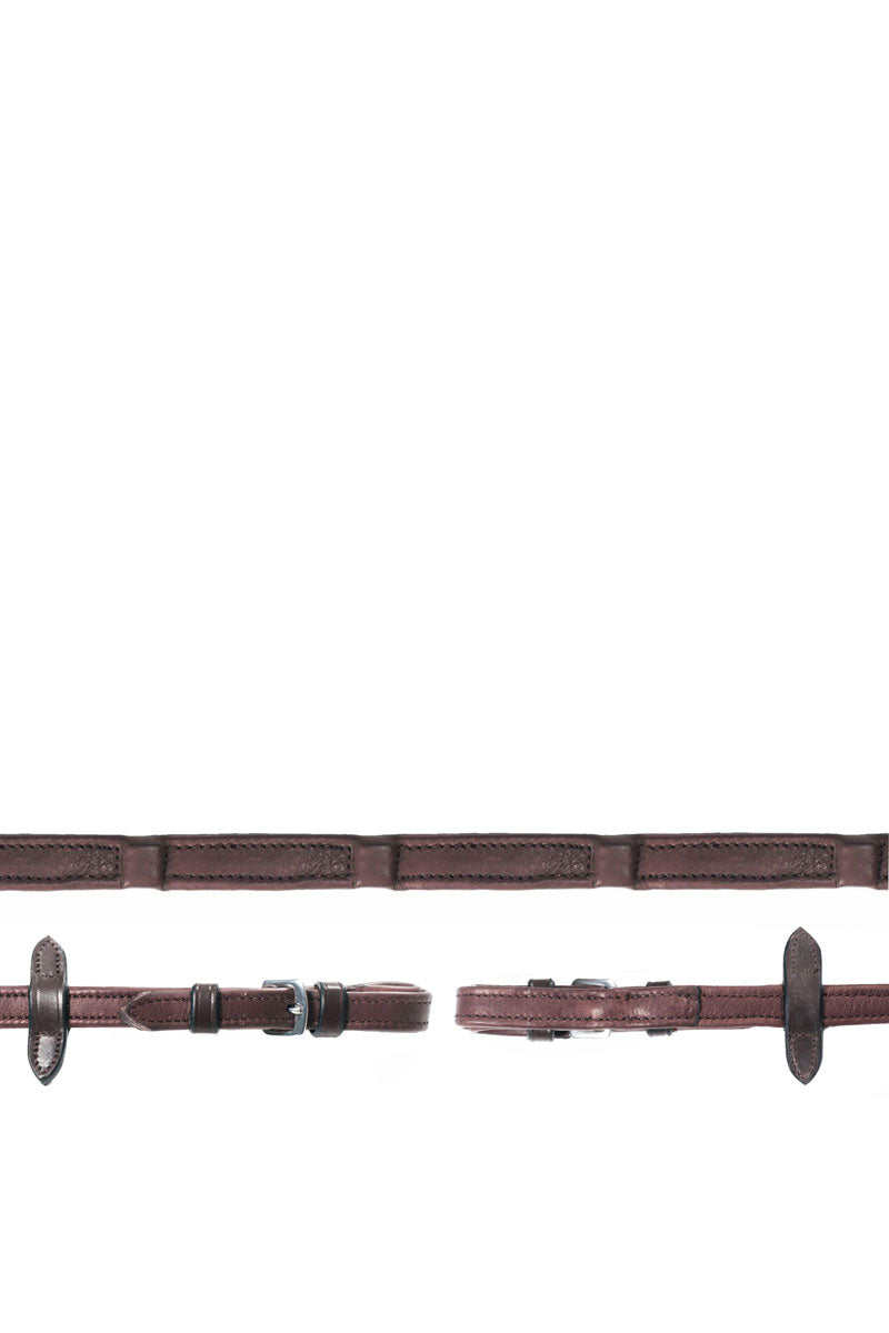 Schockemohle Durasoft Reins Dark Brown/Silver