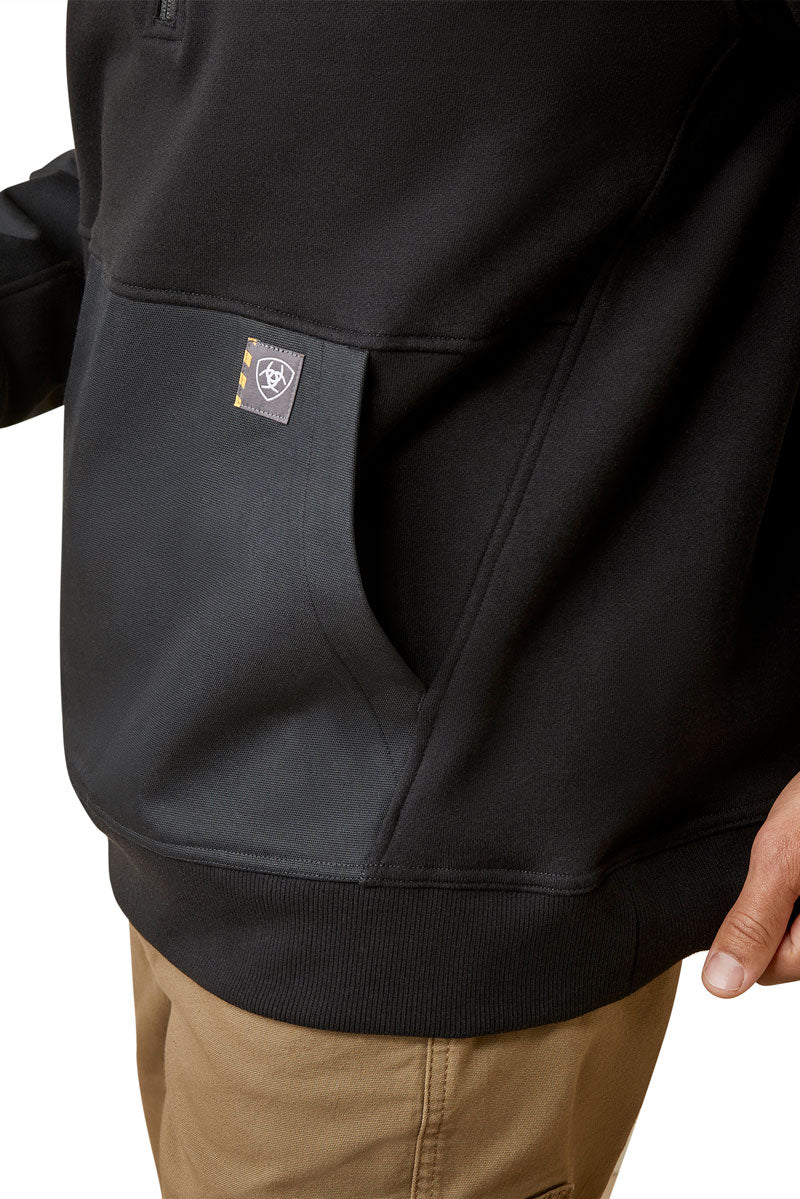 Rebar Workman Duracanvas 1/4 Zip Sweatshirt Black