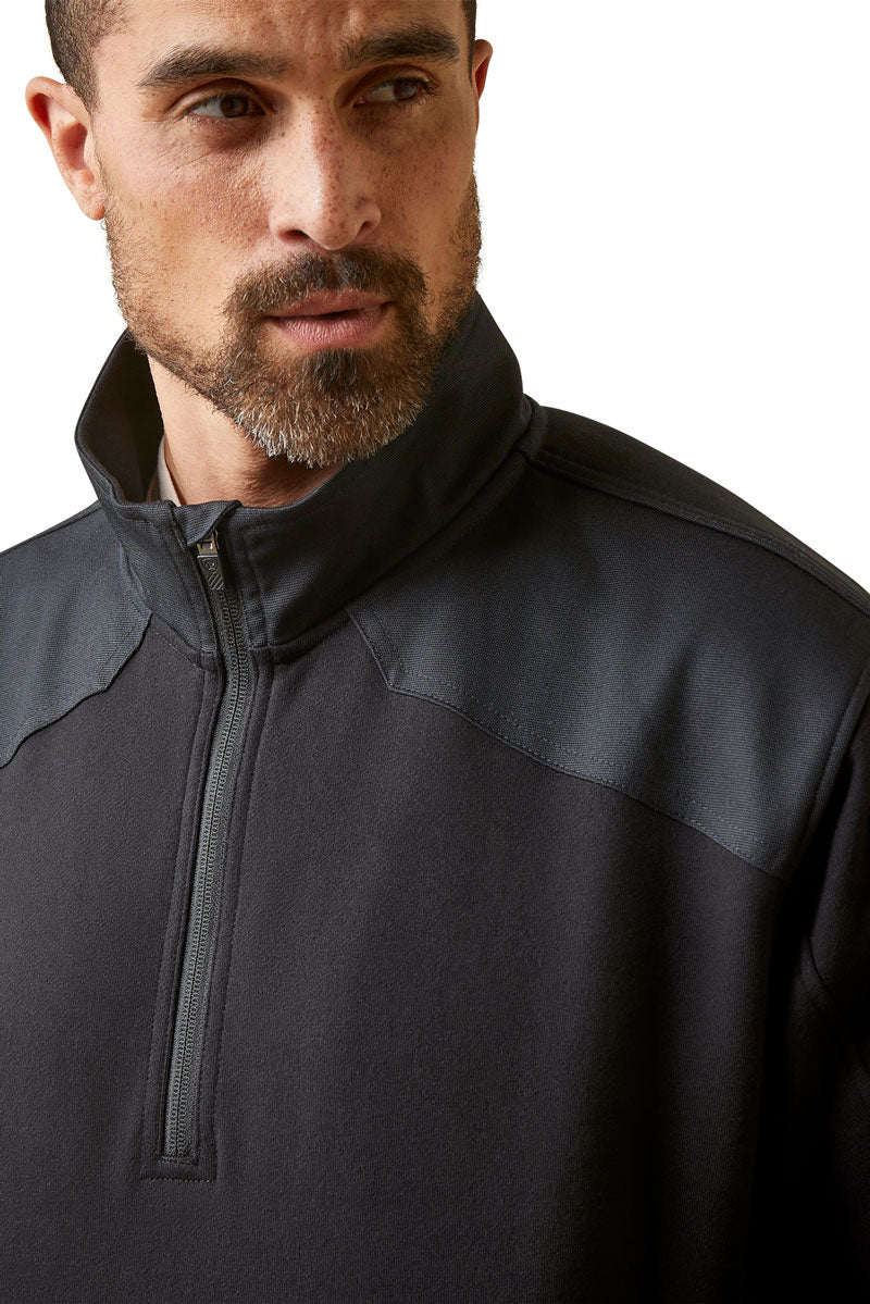 Rebar Workman Duracanvas 1/4 Zip Sweatshirt Black