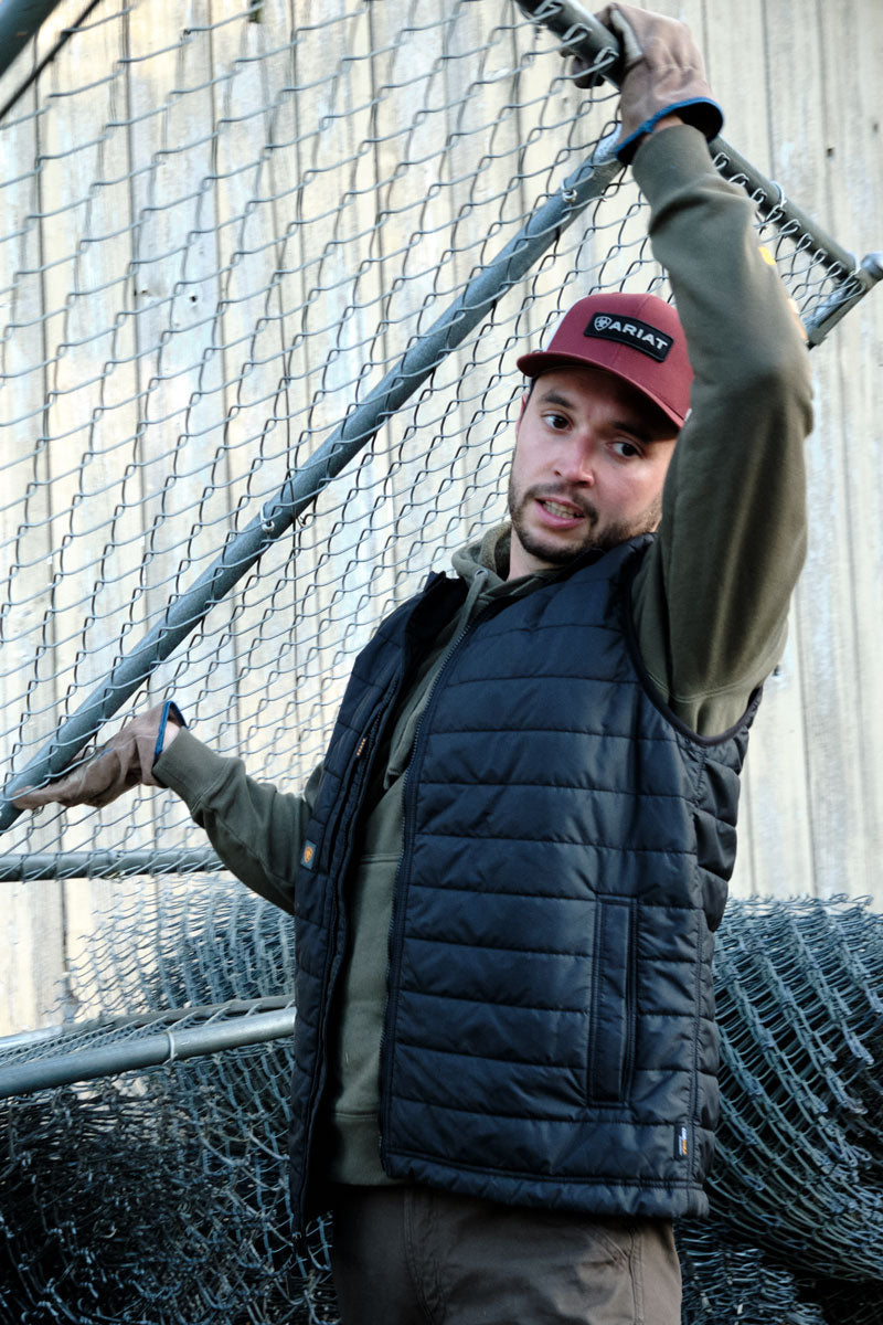 Ariat Men's Rebar Graphic Hoodie Grape Leaf/Dried Herb