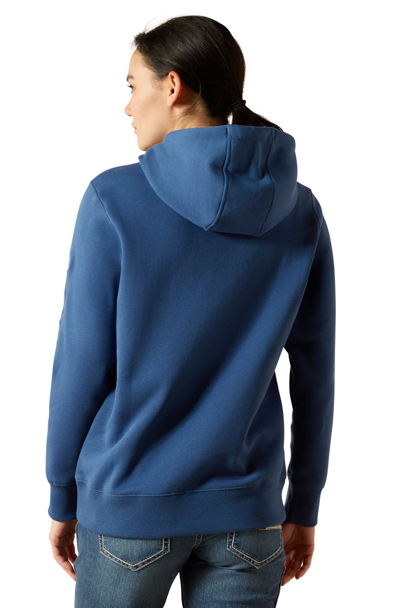 Ariat Rebar Graphic Hoodie Ensign Blue/Endless Sky