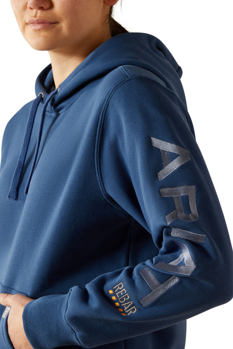 Ariat Rebar Graphic Hoodie Ensign Blue/Endless Sky
