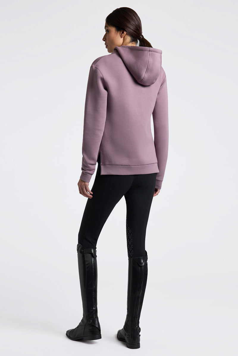 Cavalleria Toscana Cotton Zip Hoodie Grape Shake