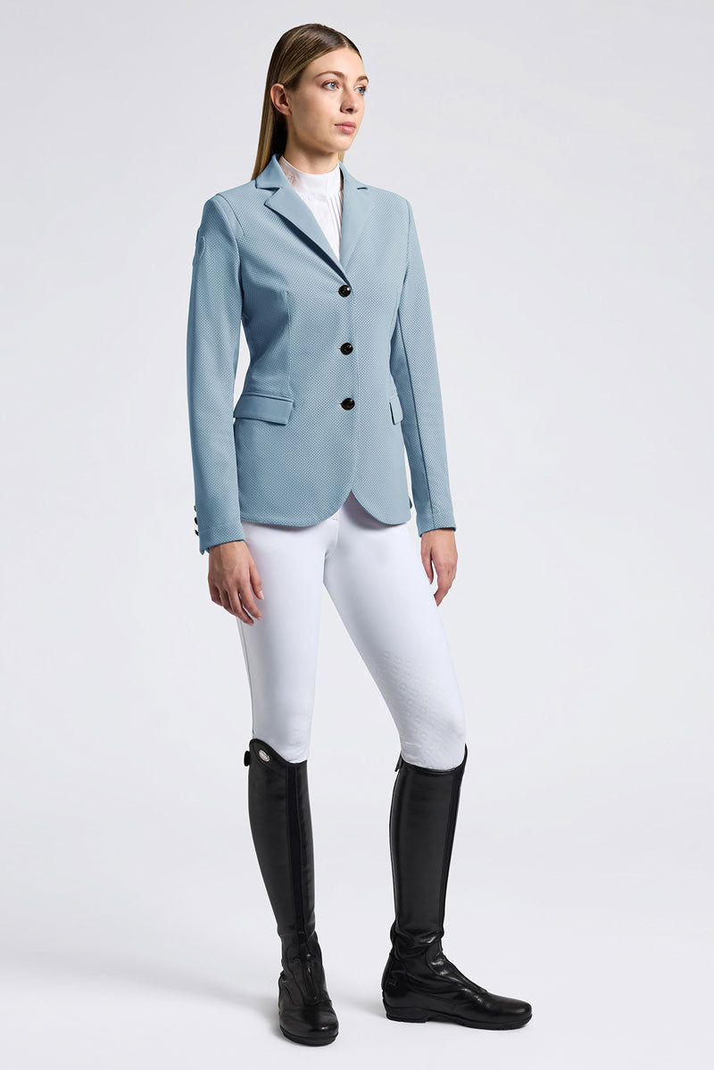Cavalleria Toscana All-Over Perforated Show Jacket Blue Fog