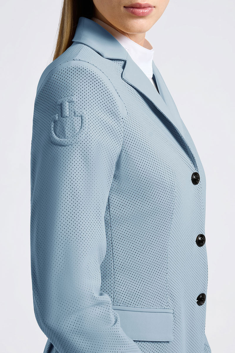 Cavalleria Toscana All-Over Perforated Show Jacket Blue Fog