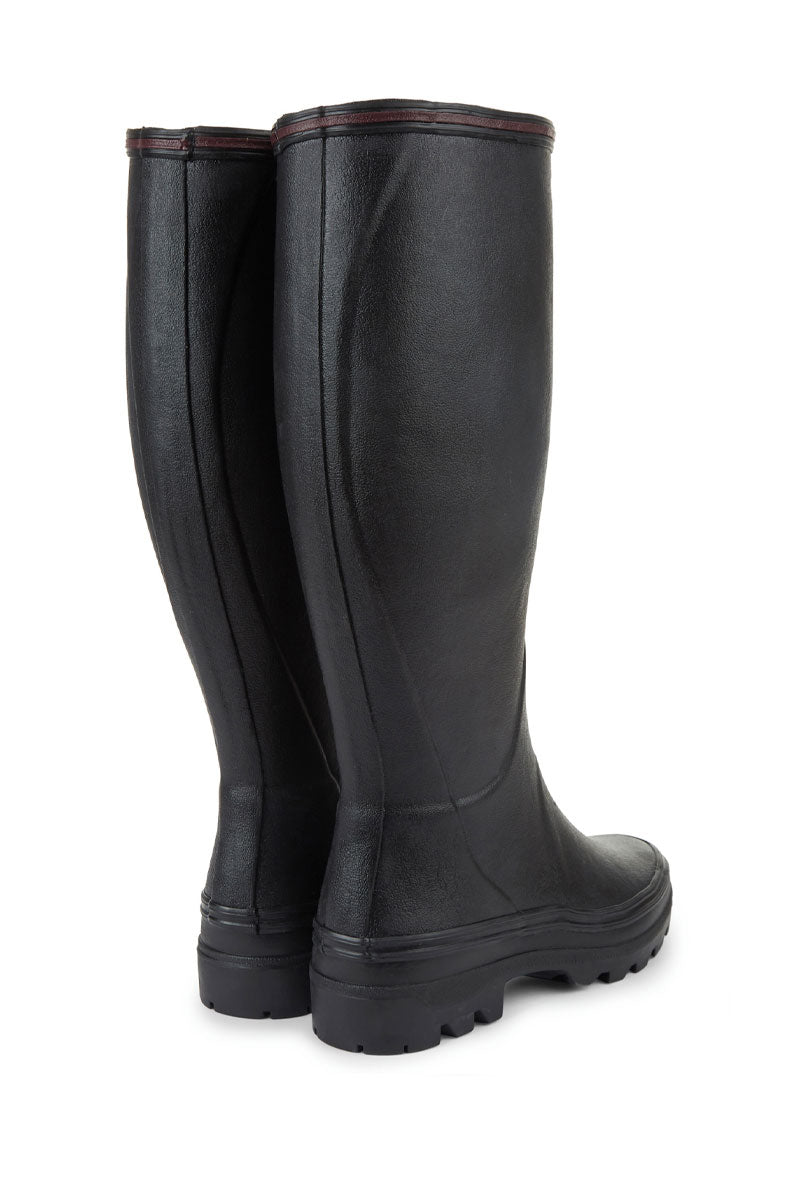 Le Chameau Giverny Jersey Lined Boot Noir